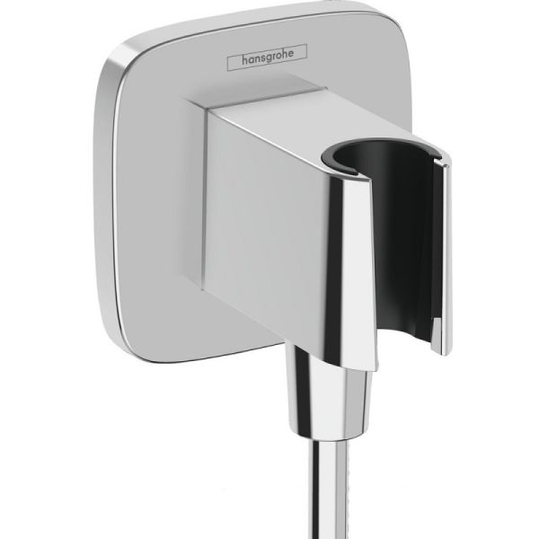 Шланговое подключение Hansgrohe FixFit Q 26887000 с держателем хром Шланговое подключение Hansgrohe FixFit Q 26887000 с держателем хром