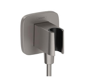 Шланговое подключение Hansgrohe Fixfit Q 26887340 шлифованный черный хром
