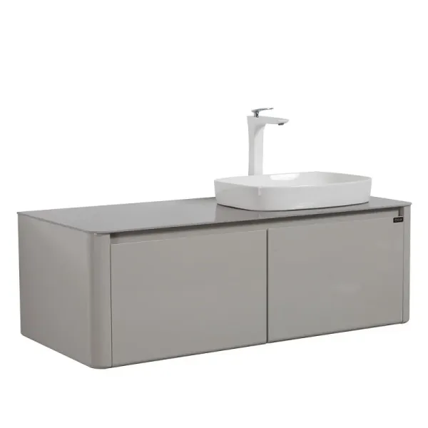 Тумба с раковиной Black&White Universe 9151200R 120 см светло-серый