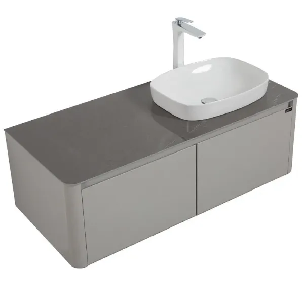 Тумба с раковиной Black&White Universe 9151200R 120 см светло-серый