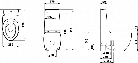 Унитаз Laufen Alessi 8.2297.6.400.000.1 напольный