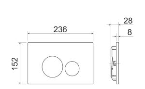 Комплект с инсталляцией Ceramica Nova CN3009_1001M_1000 унитаз Forma CN3009 крышка-сиденье с микролифтом и инсталляция Envision CN1001M с кнопкой смыва хром матовый Round