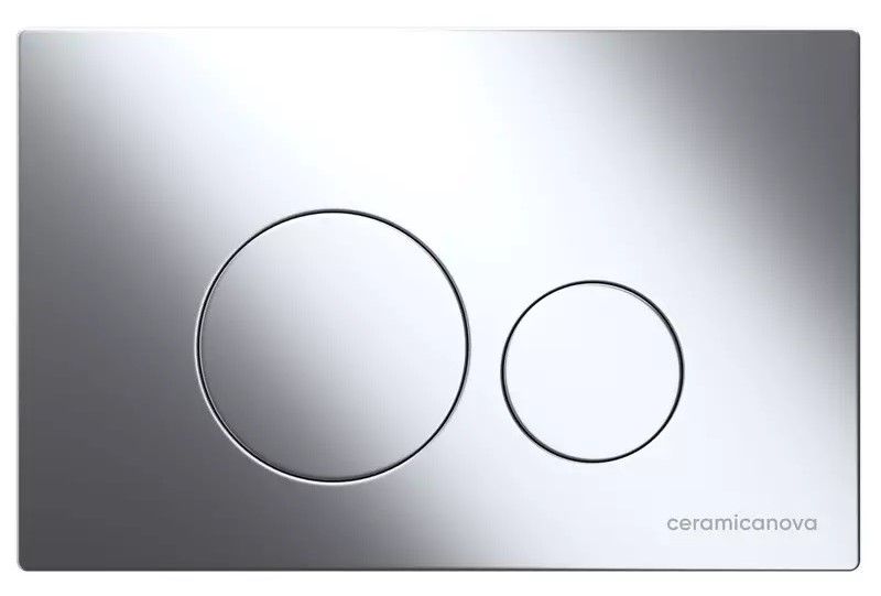 Комплект с инсталляцией Ceramica Nova CN4002MB_1001CH_1000 унитаз Metropol CN4002MB крышка-сиденье с микролифтом и инсталляция Envision CN1001CH с кнопкой смыва хром Round