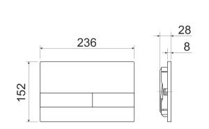 Комплект с инсталляцией Ceramica Nova CN4002MB_1002CH_1000 унитаз Metropol CN4002MB крышка-сиденье с микролифтом и инсталляция Envision CN1002CH с кнопкой смыва хром Flat