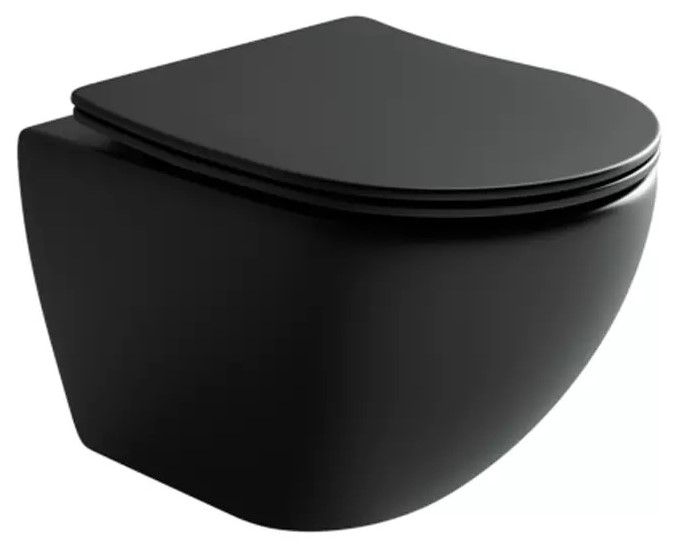 Комплект с инсталляцией Ceramica Nova CN4002MB_1002M_1000 унитаз Metropol CN4002MB крышка-сиденье с микролифтом и инсталляция Envision CN1002M с кнопкой смыва хром матовый Flat