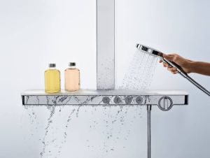 Душевая стойка Hansgrohe Rainmaker Select Showerpipe 460 3jet 27106400 с термостатом