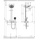 Душевая система Hansgrohe Pulsify S Showerpipe 260 2jet 24240000 хром