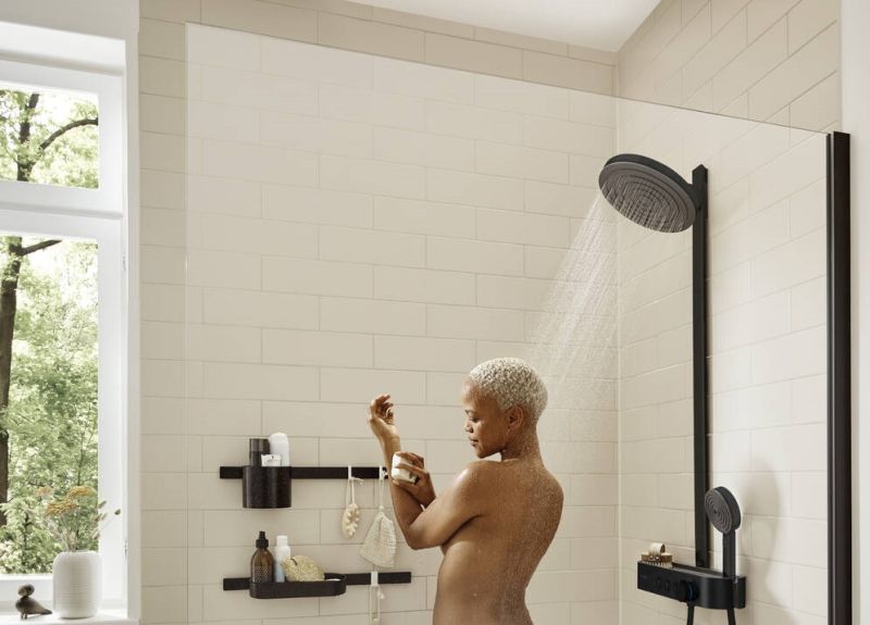 Душевая система Hansgrohe Pulsify S Showerpipe 260 2jet 24240670 черный матовый