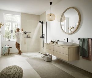 Душевая система Hansgrohe Pulsify S Showerpipe 260 2jet 24240670 черный матовый