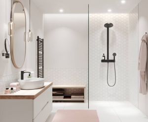Душевая система Hansgrohe Pulsify S Showerpipe 260 2jet 24240670 черный матовый