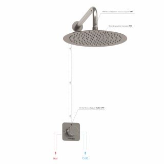 Душевой комплект WasserKRAFT Tauber A6451.097.121 никель