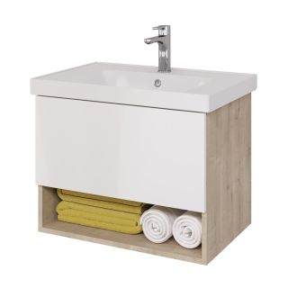 Тумба под раковину Dreja Perfecto 99.0812 70 см дуб эврика/белый