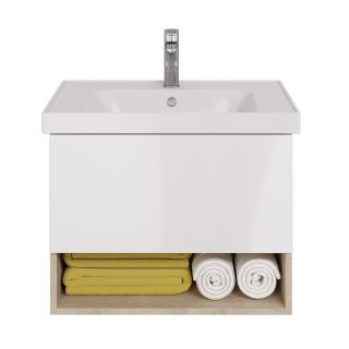 Тумба под раковину Dreja Perfecto 99.0812 70 см дуб эврика/белый