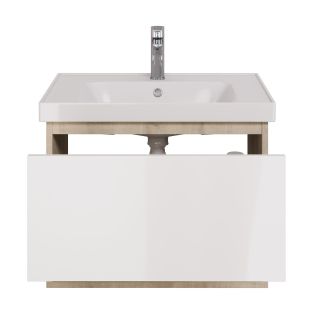 Тумба под раковину Dreja Perfecto 99.0812 70 см дуб эврика/белый