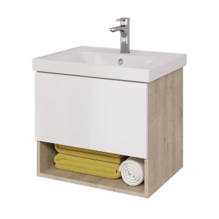 Тумба под раковину Dreja Perfecto 99.0811 60 см дуб эврика/белый