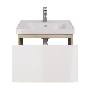 Тумба под раковину Dreja Perfecto 99.0811 60 см дуб эврика/белый