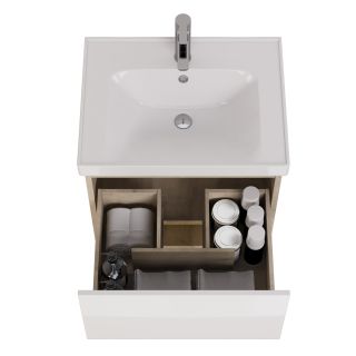 Тумба под раковину Dreja Perfecto 99.0811 60 см дуб эврика/белый