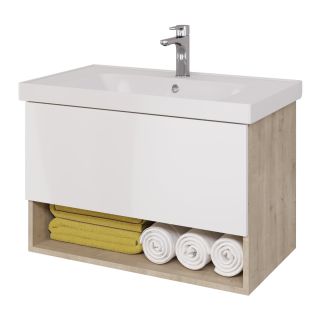 Тумба под раковину Dreja Perfecto 99.0813 90 см дуб эврика/белый