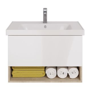 Тумба под раковину Dreja Perfecto 99.0813 90 см дуб эврика/белый