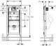 Geberit Duofix 111.616.00.1 инсталляция для писсуара