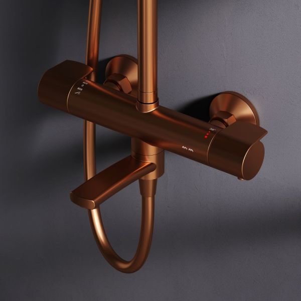 Душевая система AM.PM  X-Joy F0785A544 розовое золото