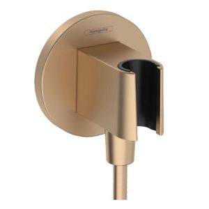 Шланговое подключение Hansgrohe FixFit S 26888140 шлифованная бронза