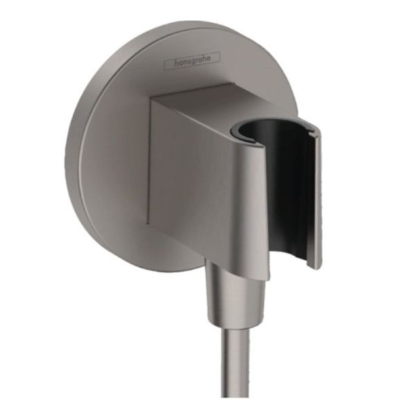 Шланговое подключение Hansgrohe FixFit S 26888340 шлифованный черный хром