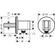 Шланговое подключение Hansgrohe FixFit S 26888990 полированное золото