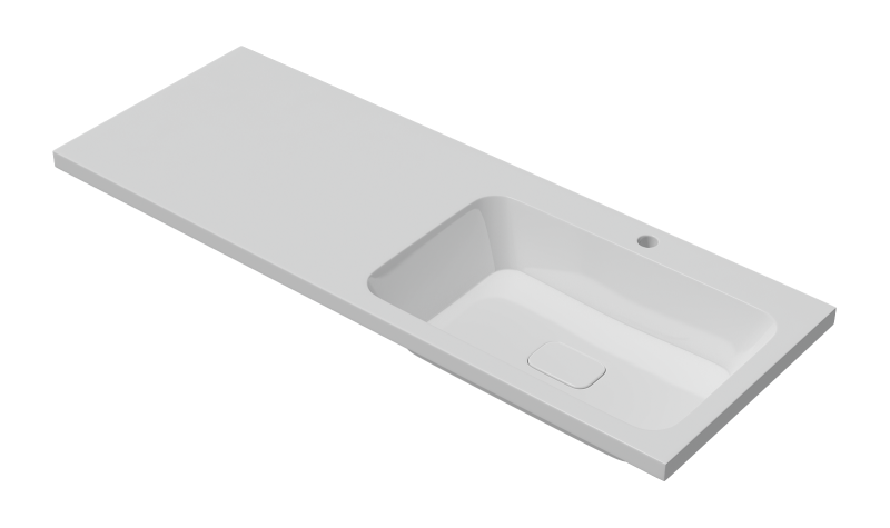 Раковина Misty Kamilla 4627173210010 белая правая 120 см