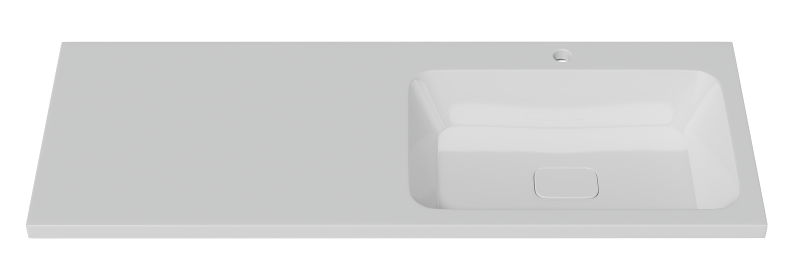 Раковина Misty Kamilla 4627173210010 белая правая 120 см