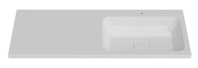 Раковина Misty Kamilla 4627173210010 белая правая 120 см