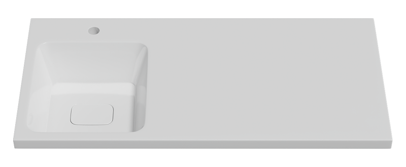 Раковина Misty Kamilla 4627173210577 белая левая 100 см