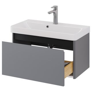 Тумба под раковину Dreja Luxury 99.2012 70 см серый базальт матовый