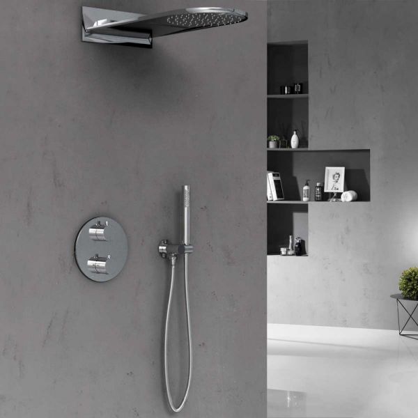 Душевой комплект Vincea VSFW-104TCH термостатическая хром