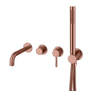 Встраиваемый смеситель для ванны Boheme Uno 464-3-CB брашированная медь Встраиваемый смеситель для ванны Boheme Uno 464-3-CB брашированная медь