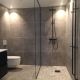 Душевая стойка Carlo Frattini Wellness F4285/R256NS с термостатом чёрный матовый