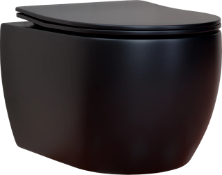 Подвесной унитаз Ceramica Nova Play CN3001MB безободковый чёрный матовый Подвесной унитаз Ceramica Nova Play CN3001MB безободковый чёрный матовый