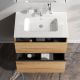 Тумба с раковиной Am.Pm Sense M7B-FUX0802OF-WCC0802WG 80 см дерево