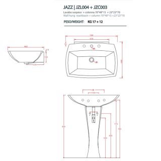 Раковина ArtCeram JAZZ JZL004 01 00 белая 70 см Раковина ArtCeram JAZZ JZL004 01 00 белая 70 см