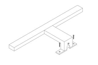 Светильник для зеркального шкафа Dreja Prime 99.9822 хром