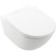 Унитаз подвесной Villeroy Boch с сиденьем Villeroy & Boch Subway 3.0, 4670TS01 альпийский белый