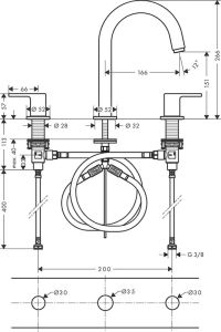 Смеситель для раковины Hansgrohe Vernis Shape 71563670 матовый черный