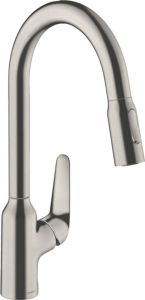Смеситель Hansgrohe Focus M42 71800800 для кухни сталь
