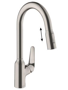 Смеситель Hansgrohe Focus M42 71800800 для кухни сталь