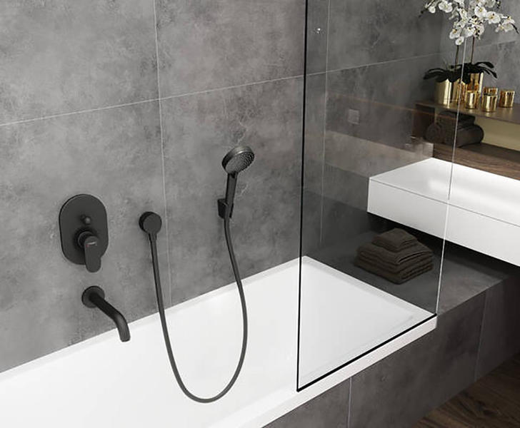 Ручной душ Hansgrohe Vernis Blend 26340670 черный матовый