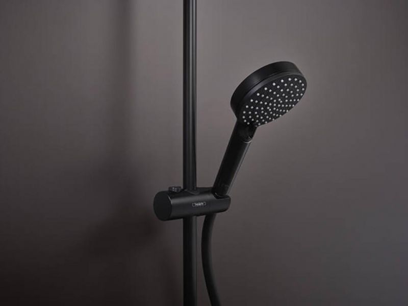 Душевая система Hansgrohe Vernis Shape Showerpipe 230 1jet EcoSmart 26097670 черный матовый Душевая система Hansgrohe Vernis Shape Showerpipe 230 1jet EcoSmart 26097670 черный матовый