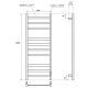Полотенцесушитель электрический Point Меркурий П10 PN83850W 50 см белый
