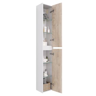 Пенал Dreja Slim 99.0504 30 см дуб кантри/белый