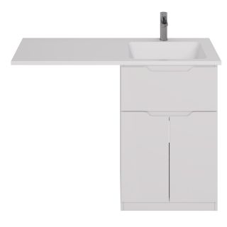 Тумба под раковину Dreja Vega 99.0450 для установки со стиральной машиной 60 см белый