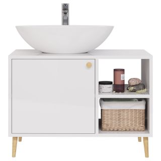 Тумба под раковину Dreja Luno 99.2002 80 см белый